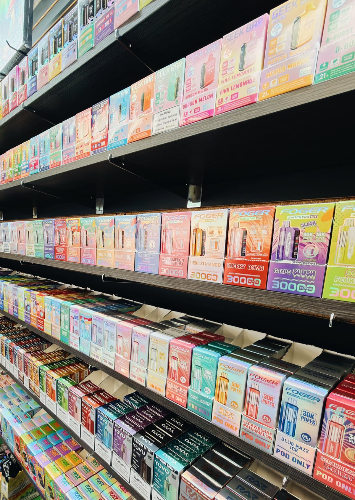 The vape wall